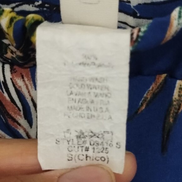 Ladies Common Crush Floral Blue Maxi Skort S Boho - Picture 5 of 5